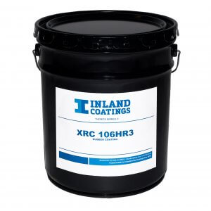 A bucket of Inland's XRC-106HR3 Thorite Series Rubber Coating