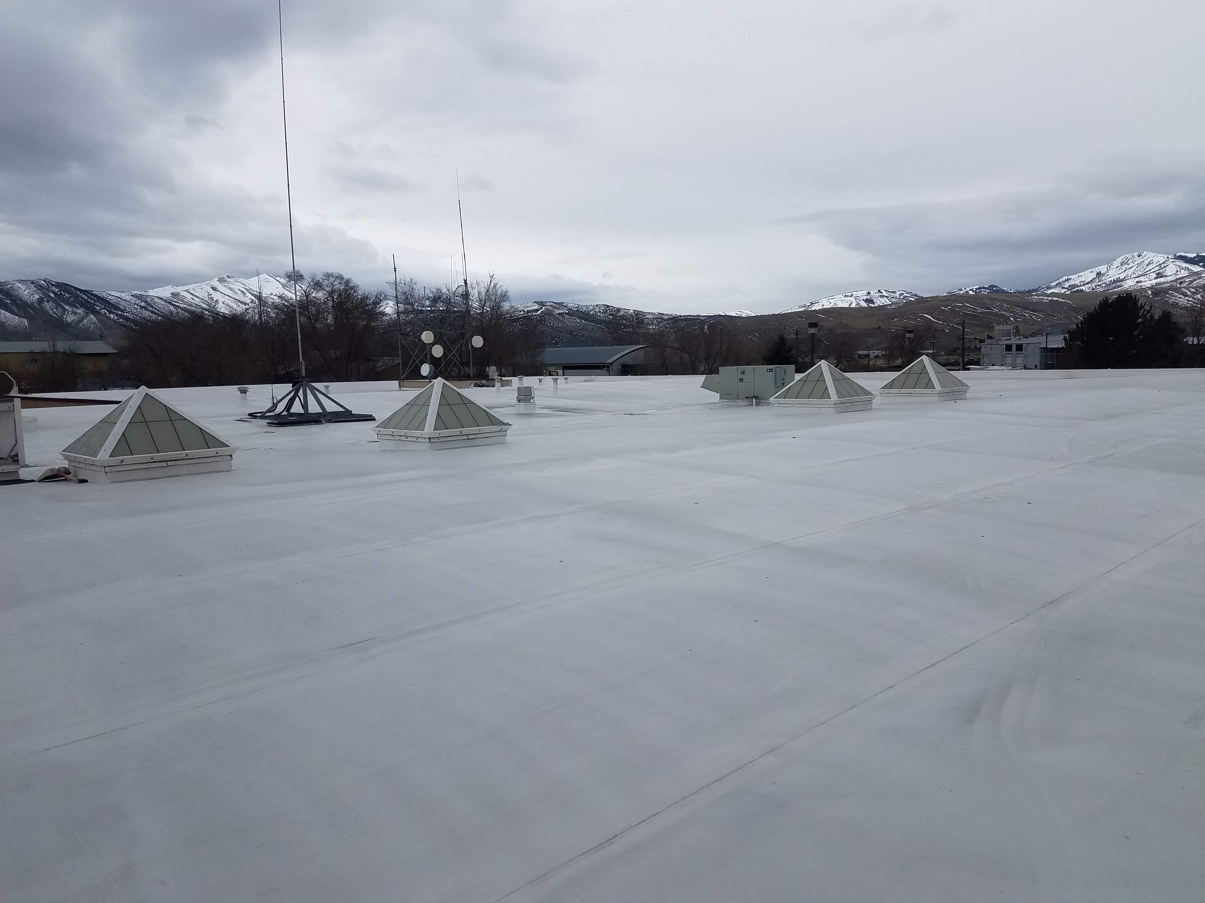 bannock county jail single-ply roof restoration inland coatings
