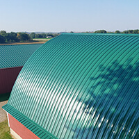 inland coatings rubber roof custom color match in green shade