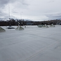 inland coatings rubber roof protection at banncock county jail