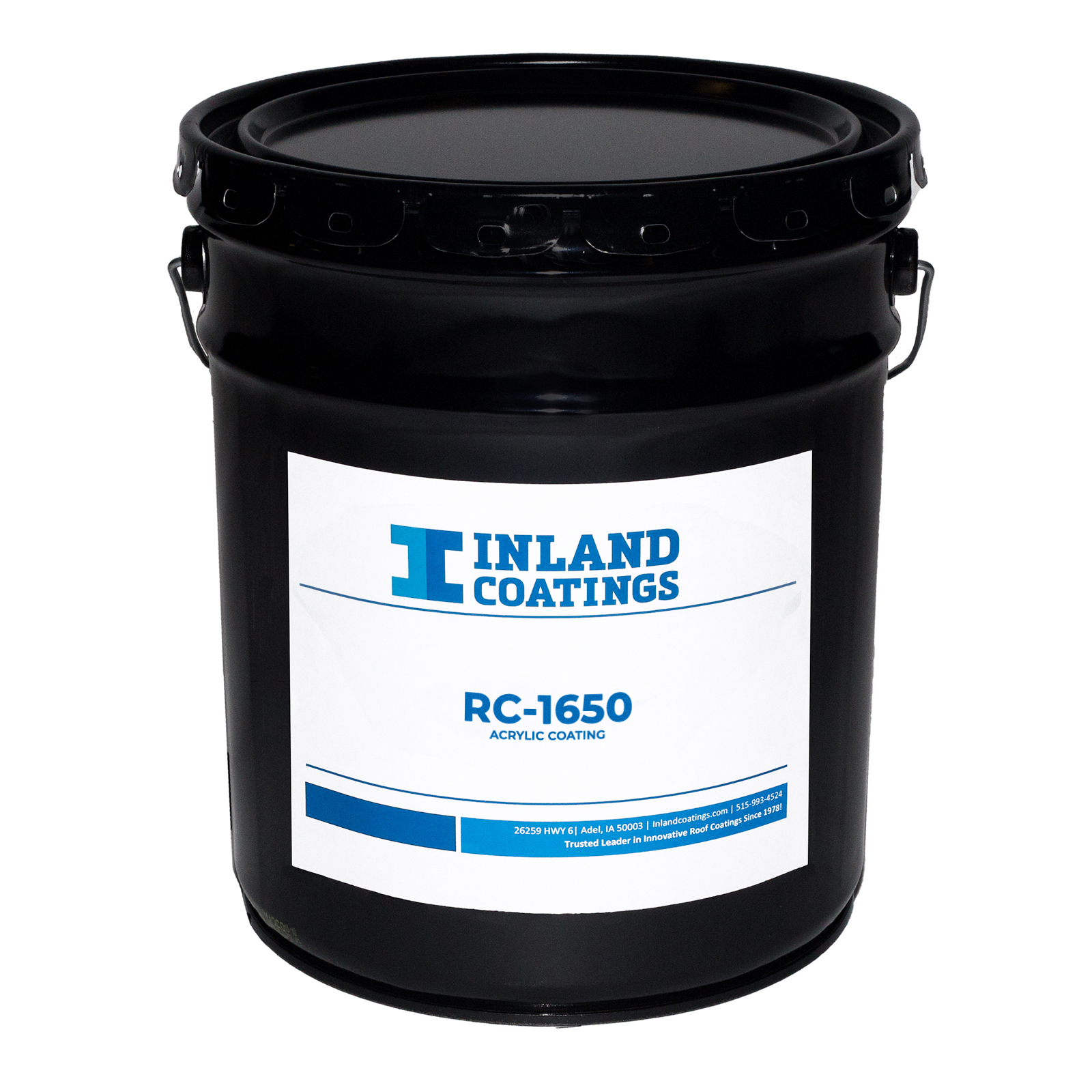 A bucket of Inland's RC-1650 Acrylic Seam Compound