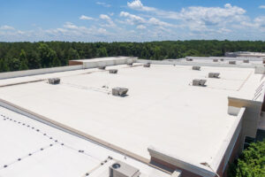 roof with base coat